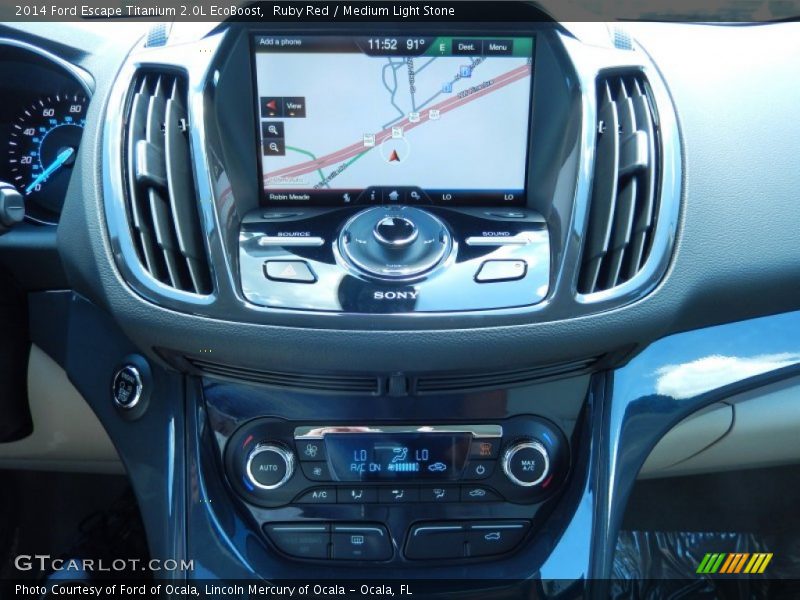 Controls of 2014 Escape Titanium 2.0L EcoBoost