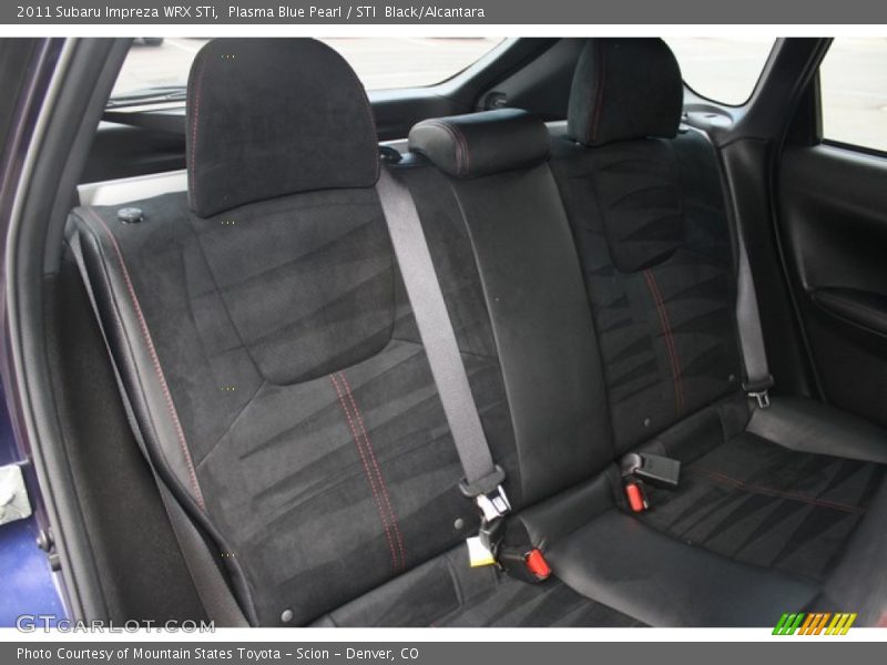 Rear Seat of 2011 Impreza WRX STi