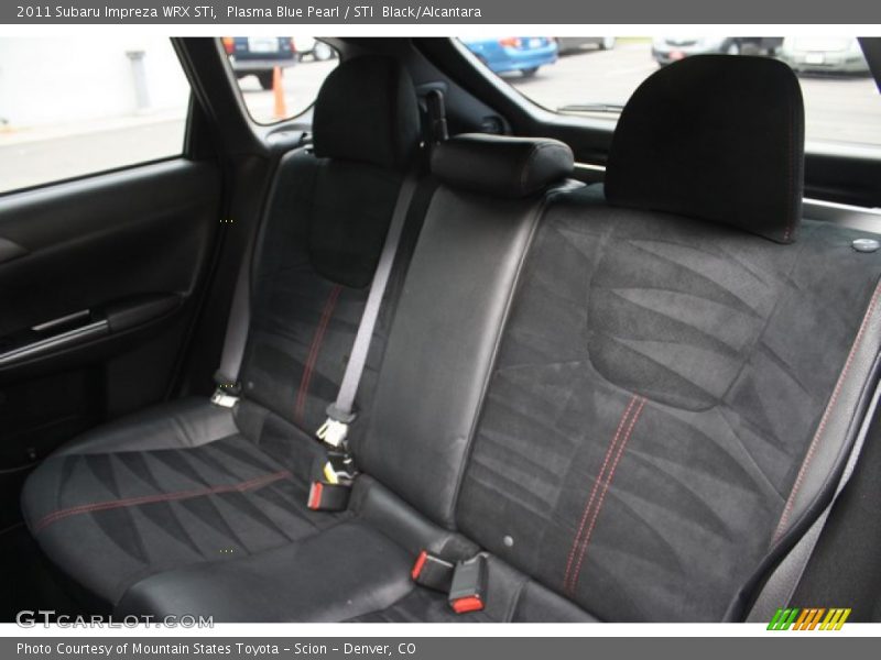 Rear Seat of 2011 Impreza WRX STi