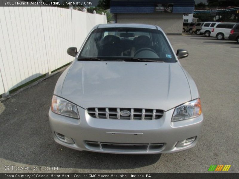 Silver Mist / Gray 2001 Hyundai Accent GL Sedan