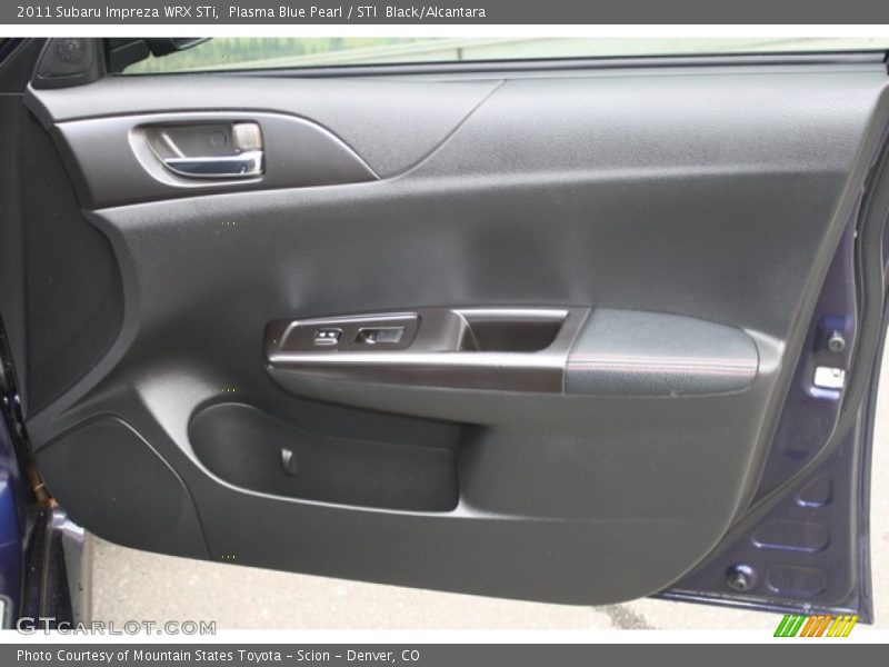 Plasma Blue Pearl / STI  Black/Alcantara 2011 Subaru Impreza WRX STi