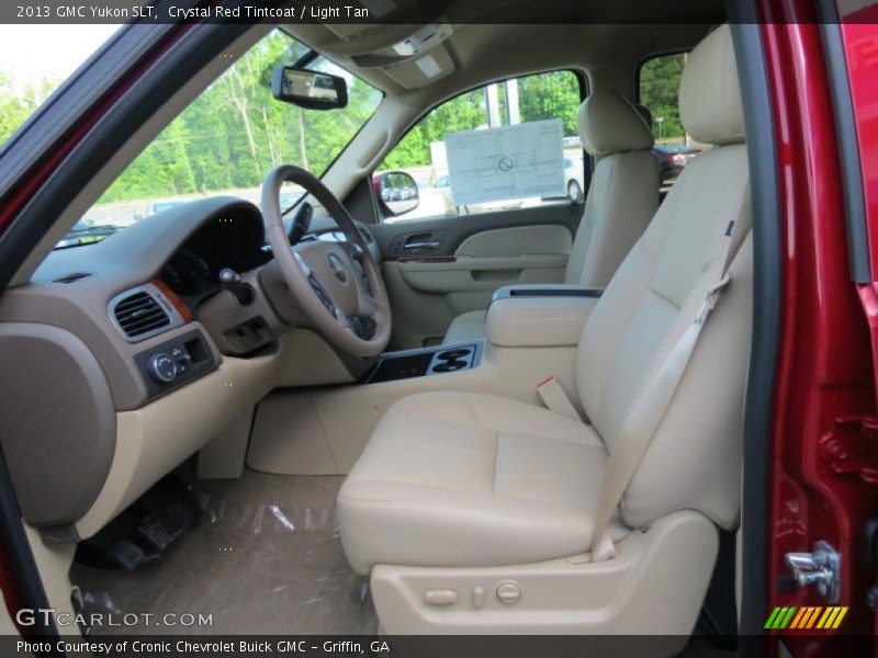 Crystal Red Tintcoat / Light Tan 2013 GMC Yukon SLT