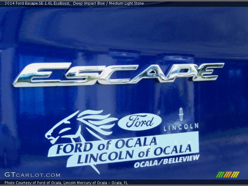 Deep Impact Blue / Medium Light Stone 2014 Ford Escape SE 1.6L EcoBoost
