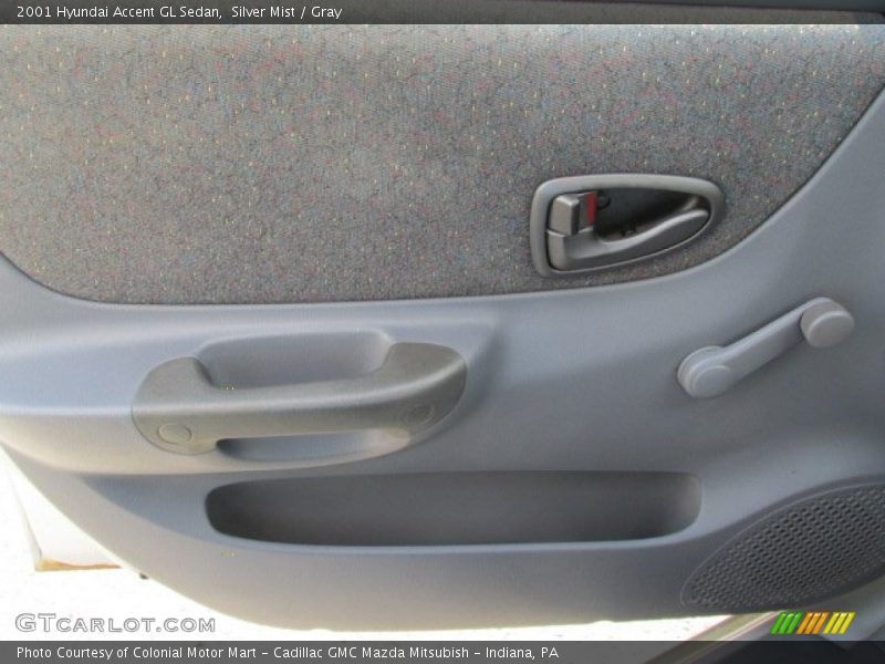 Silver Mist / Gray 2001 Hyundai Accent GL Sedan
