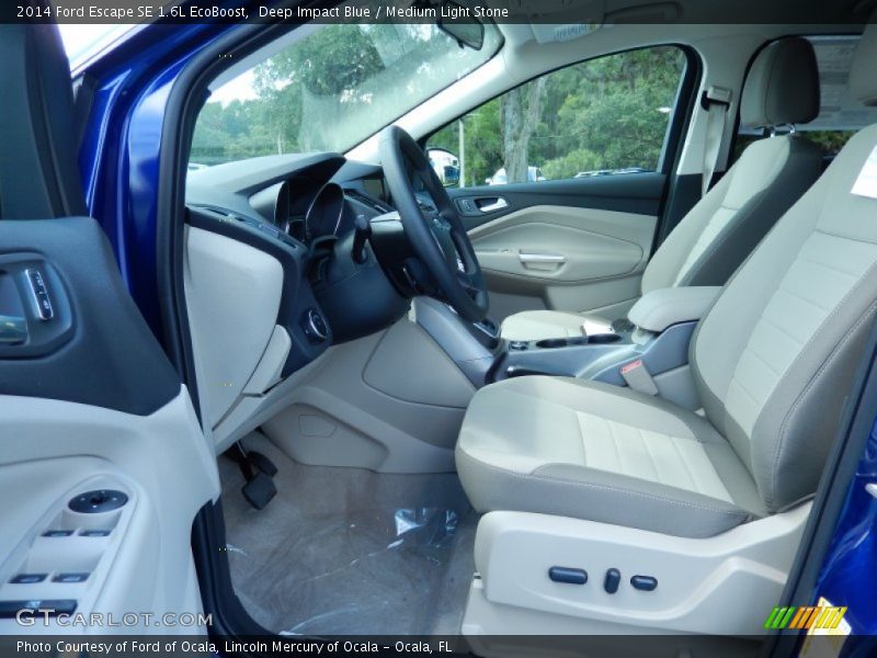 Deep Impact Blue / Medium Light Stone 2014 Ford Escape SE 1.6L EcoBoost