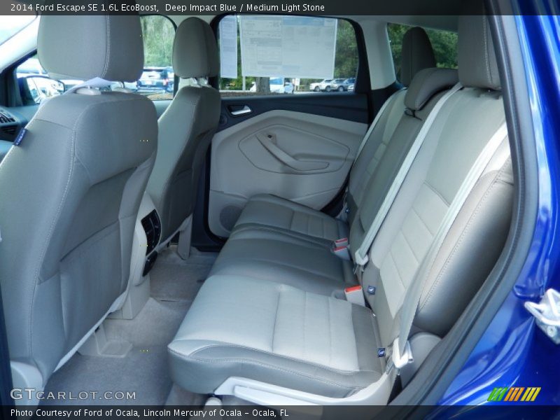 Deep Impact Blue / Medium Light Stone 2014 Ford Escape SE 1.6L EcoBoost