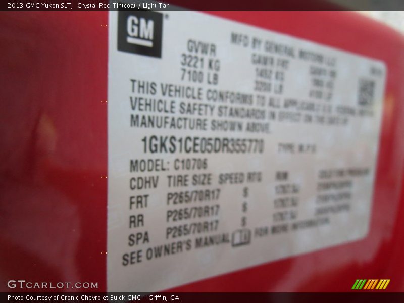 Crystal Red Tintcoat / Light Tan 2013 GMC Yukon SLT