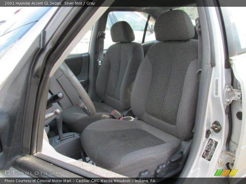 Silver Mist / Gray 2001 Hyundai Accent GL Sedan