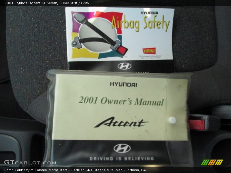 Silver Mist / Gray 2001 Hyundai Accent GL Sedan