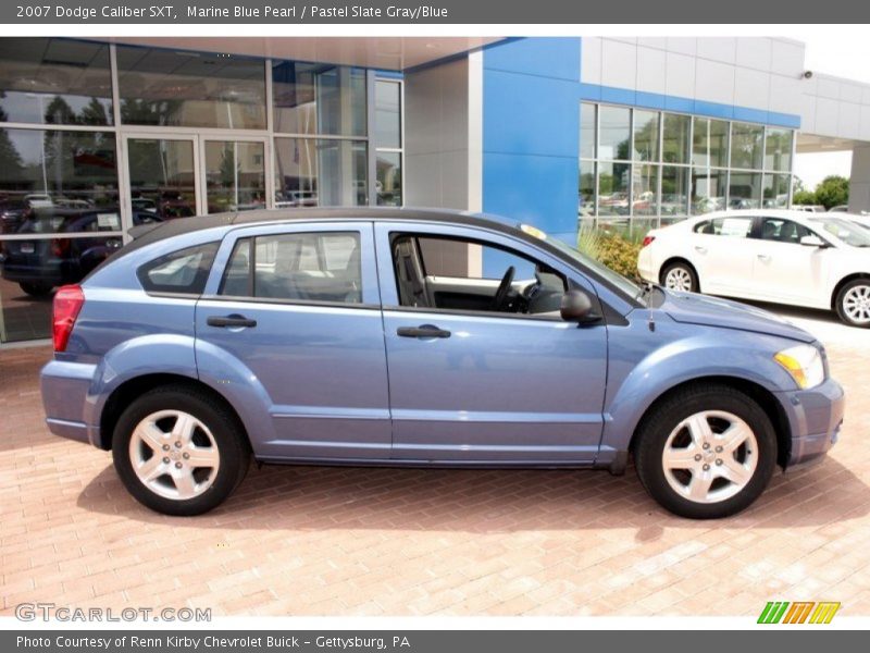 Marine Blue Pearl / Pastel Slate Gray/Blue 2007 Dodge Caliber SXT