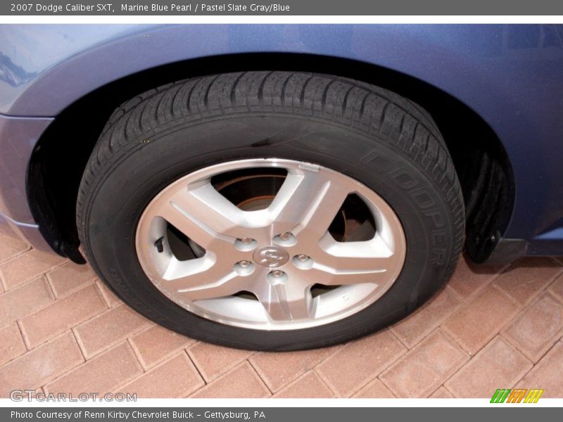 Marine Blue Pearl / Pastel Slate Gray/Blue 2007 Dodge Caliber SXT