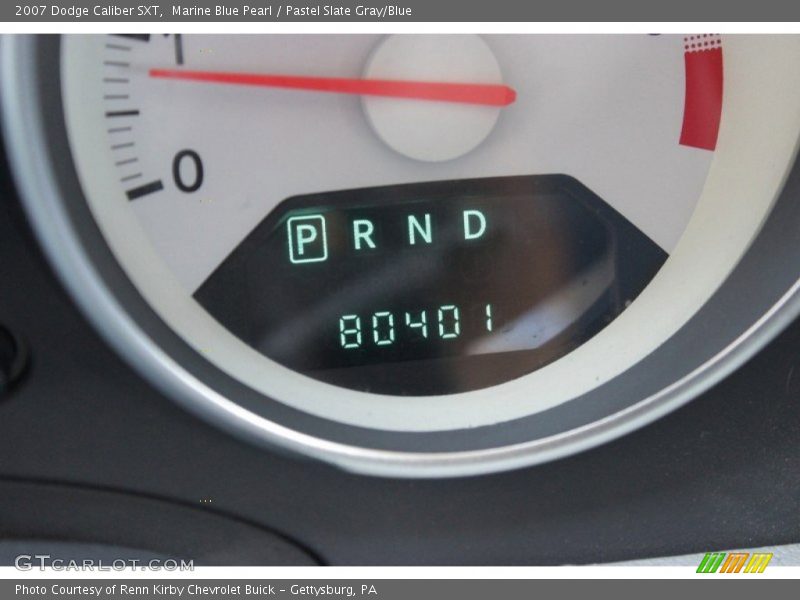 Marine Blue Pearl / Pastel Slate Gray/Blue 2007 Dodge Caliber SXT