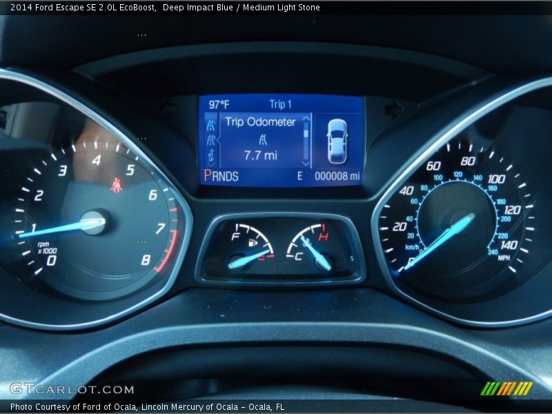 Deep Impact Blue / Medium Light Stone 2014 Ford Escape SE 2.0L EcoBoost