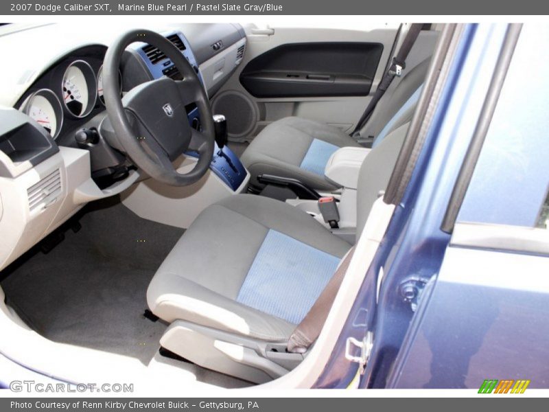 Marine Blue Pearl / Pastel Slate Gray/Blue 2007 Dodge Caliber SXT