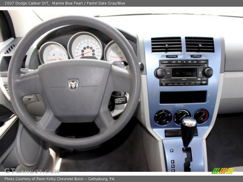 Marine Blue Pearl / Pastel Slate Gray/Blue 2007 Dodge Caliber SXT
