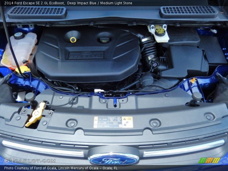 Deep Impact Blue / Medium Light Stone 2014 Ford Escape SE 2.0L EcoBoost