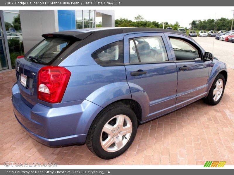 Marine Blue Pearl / Pastel Slate Gray/Blue 2007 Dodge Caliber SXT