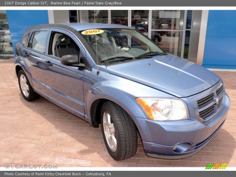 Marine Blue Pearl / Pastel Slate Gray/Blue 2007 Dodge Caliber SXT