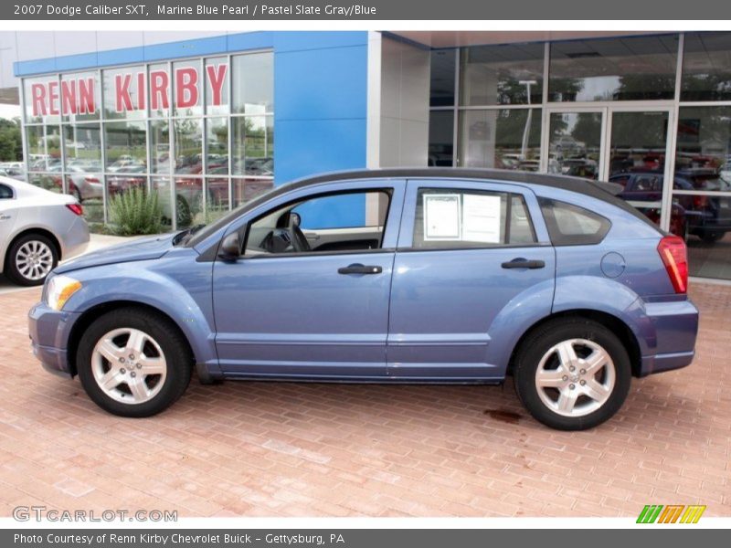 Marine Blue Pearl / Pastel Slate Gray/Blue 2007 Dodge Caliber SXT