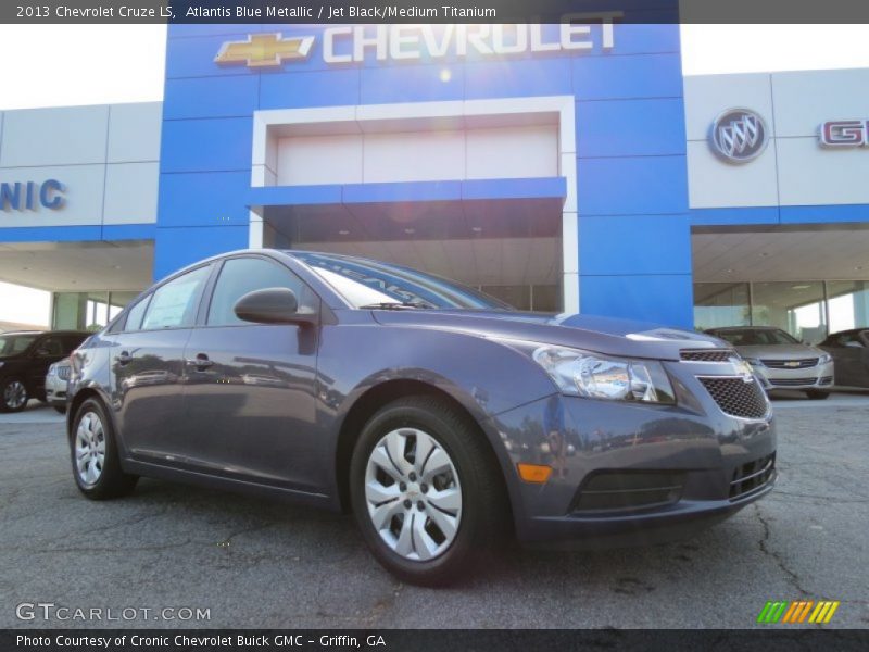 Atlantis Blue Metallic / Jet Black/Medium Titanium 2013 Chevrolet Cruze LS