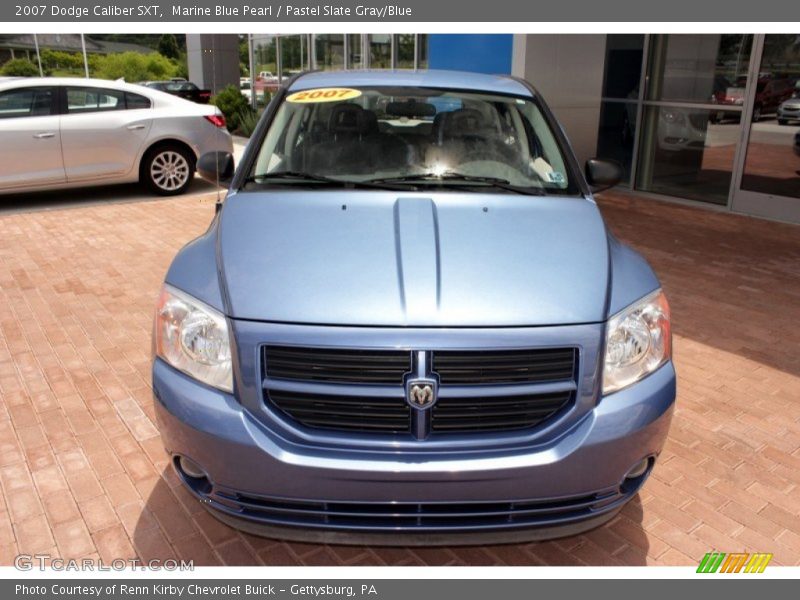 Marine Blue Pearl / Pastel Slate Gray/Blue 2007 Dodge Caliber SXT