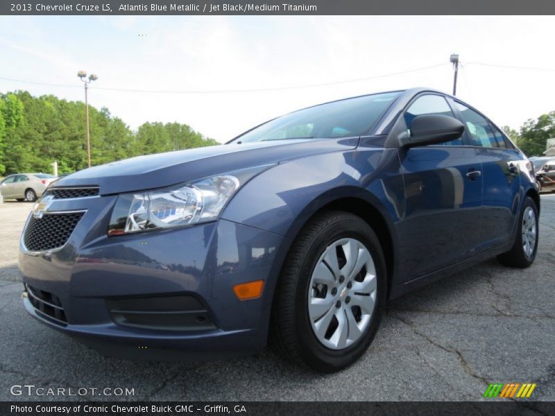 Atlantis Blue Metallic / Jet Black/Medium Titanium 2013 Chevrolet Cruze LS