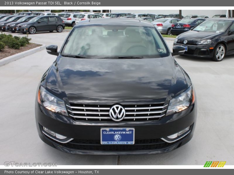 Black / Cornsilk Beige 2013 Volkswagen Passat TDI SEL