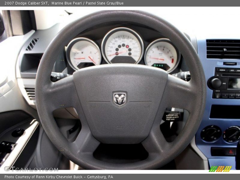 Marine Blue Pearl / Pastel Slate Gray/Blue 2007 Dodge Caliber SXT