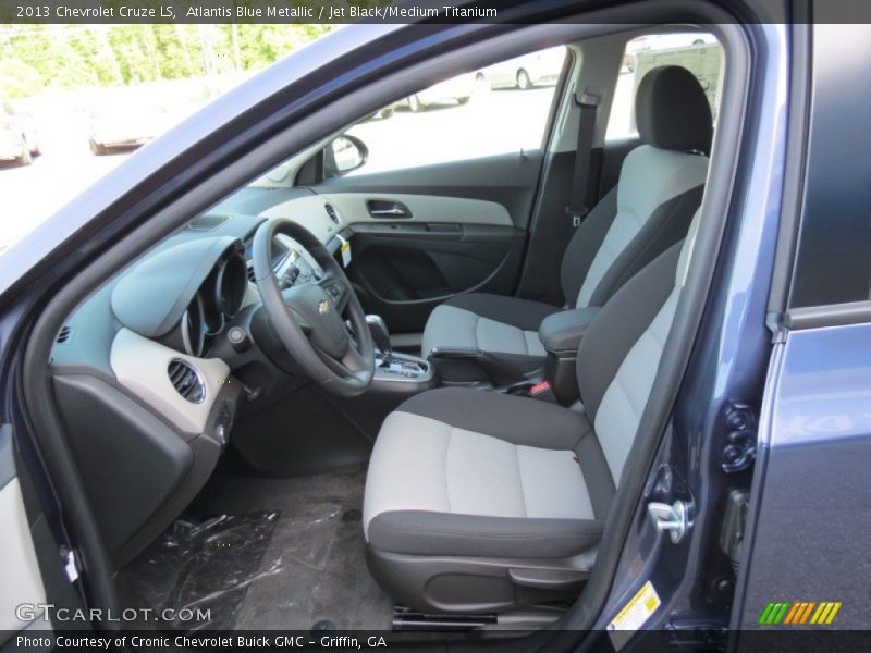 Atlantis Blue Metallic / Jet Black/Medium Titanium 2013 Chevrolet Cruze LS