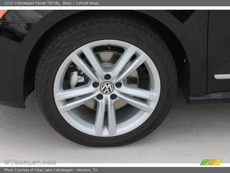 Black / Cornsilk Beige 2013 Volkswagen Passat TDI SEL