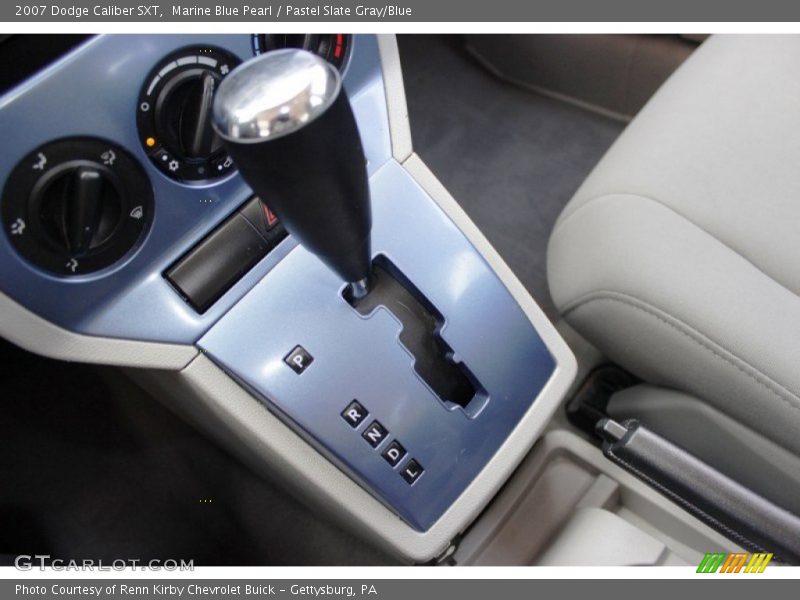 Marine Blue Pearl / Pastel Slate Gray/Blue 2007 Dodge Caliber SXT