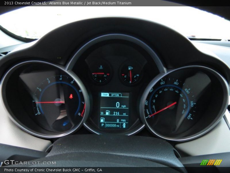 Atlantis Blue Metallic / Jet Black/Medium Titanium 2013 Chevrolet Cruze LS