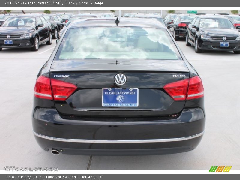 Black / Cornsilk Beige 2013 Volkswagen Passat TDI SEL