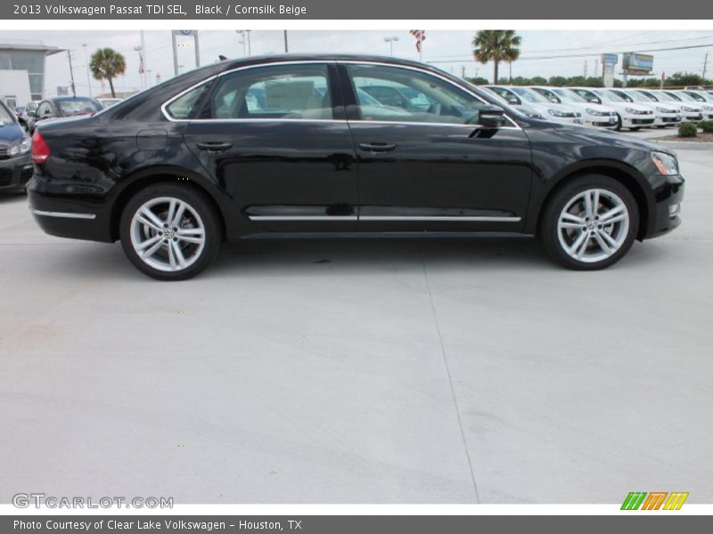 Black / Cornsilk Beige 2013 Volkswagen Passat TDI SEL