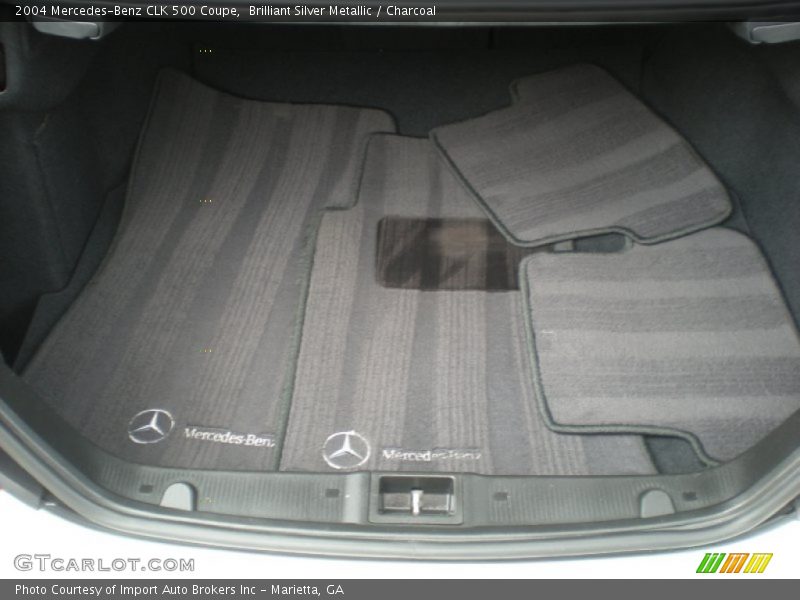 Brilliant Silver Metallic / Charcoal 2004 Mercedes-Benz CLK 500 Coupe