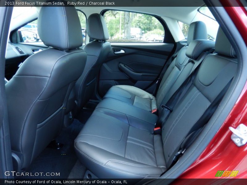 Ruby Red / Charcoal Black 2013 Ford Focus Titanium Sedan