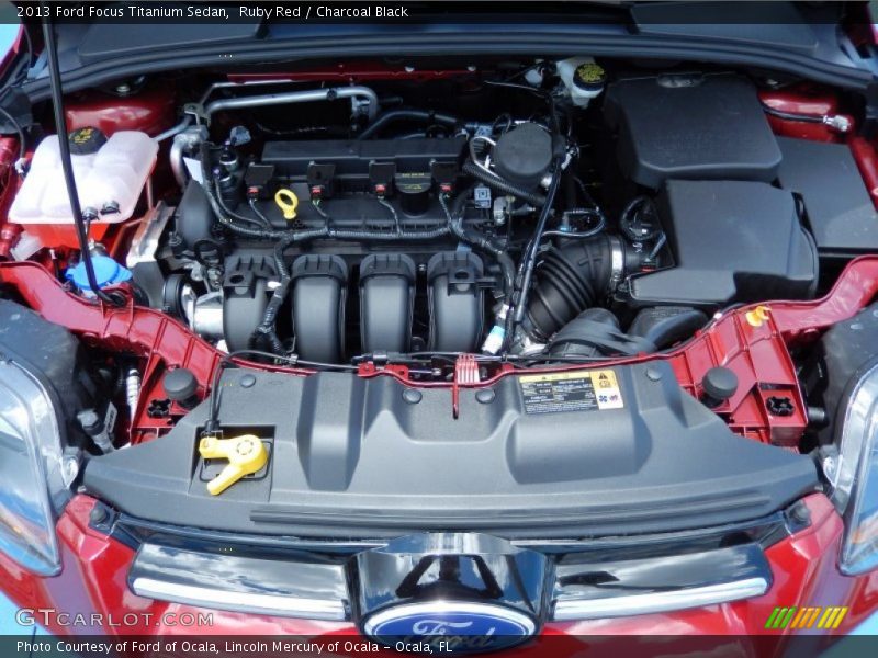 Ruby Red / Charcoal Black 2013 Ford Focus Titanium Sedan