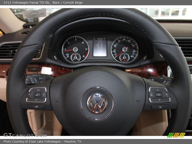 Black / Cornsilk Beige 2013 Volkswagen Passat TDI SEL