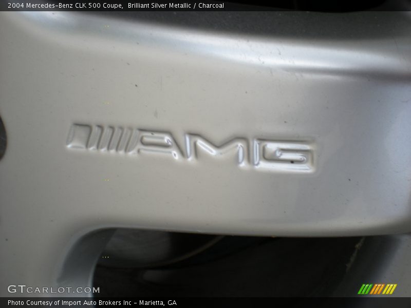 Brilliant Silver Metallic / Charcoal 2004 Mercedes-Benz CLK 500 Coupe
