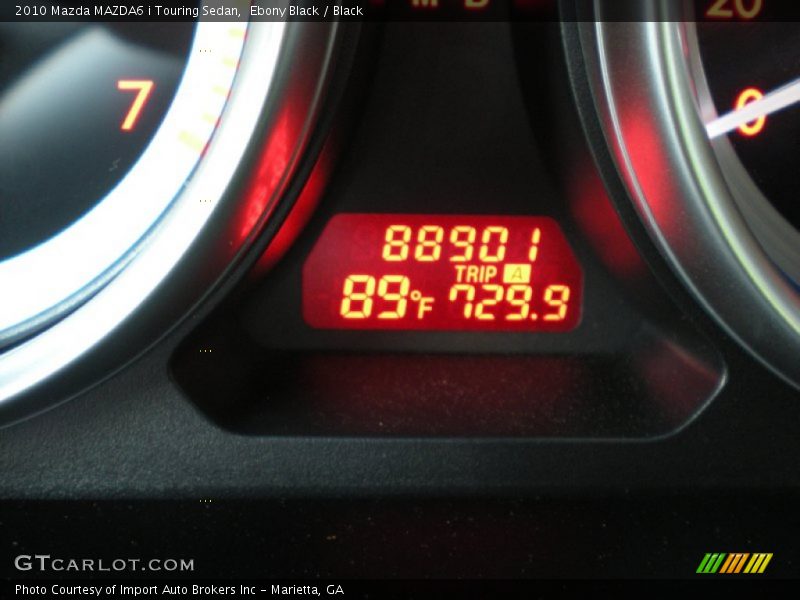 Ebony Black / Black 2010 Mazda MAZDA6 i Touring Sedan