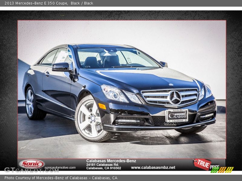 Black / Black 2013 Mercedes-Benz E 350 Coupe