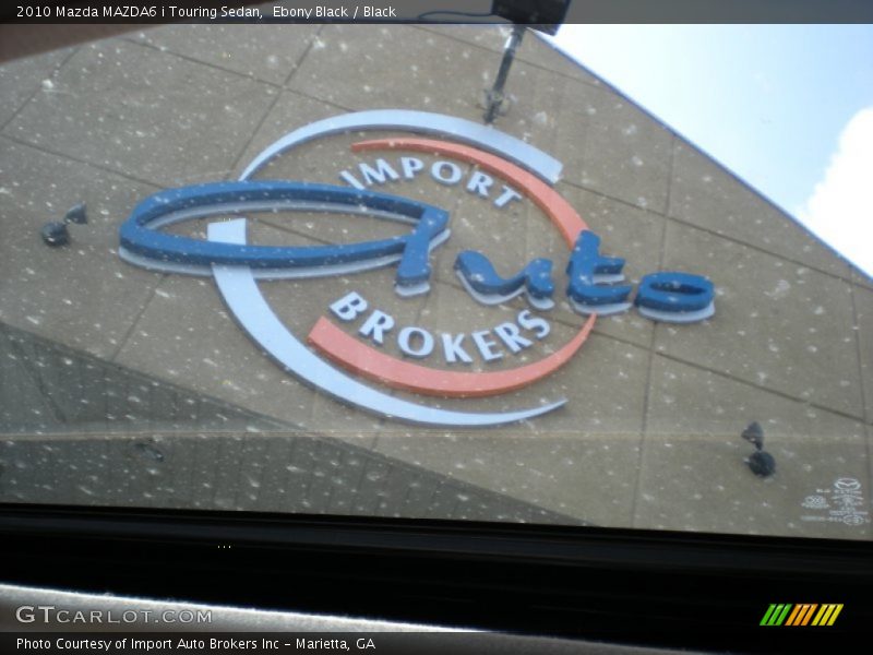Ebony Black / Black 2010 Mazda MAZDA6 i Touring Sedan