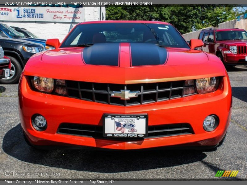 Inferno Orange Metallic / Black/Inferno Orange 2010 Chevrolet Camaro LT Coupe