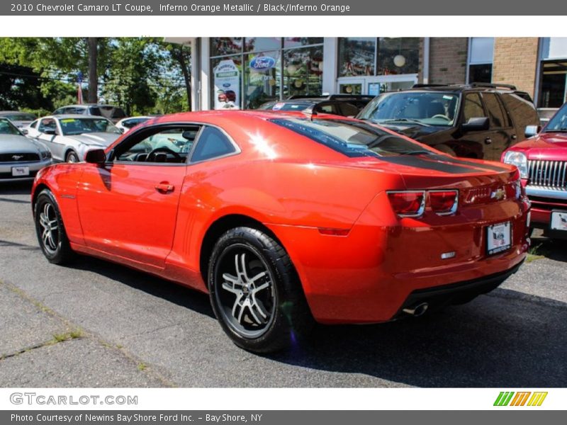 Inferno Orange Metallic / Black/Inferno Orange 2010 Chevrolet Camaro LT Coupe