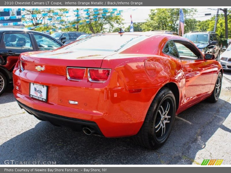 Inferno Orange Metallic / Black/Inferno Orange 2010 Chevrolet Camaro LT Coupe