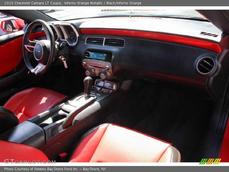 Inferno Orange Metallic / Black/Inferno Orange 2010 Chevrolet Camaro LT Coupe