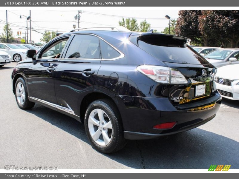 Black Sapphire Pearl / Black/Brown Walnut 2010 Lexus RX 350 AWD
