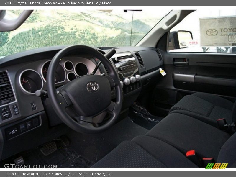 Silver Sky Metallic / Black 2013 Toyota Tundra CrewMax 4x4