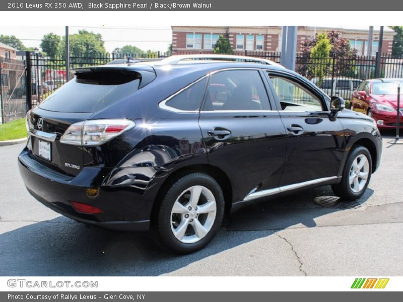 Black Sapphire Pearl / Black/Brown Walnut 2010 Lexus RX 350 AWD