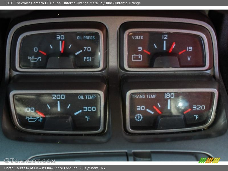 Inferno Orange Metallic / Black/Inferno Orange 2010 Chevrolet Camaro LT Coupe